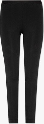 Tapered Leg Trousers - Black-AA