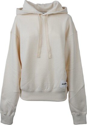 Jil Sander+ Logo Patch Drawstring Hoodie