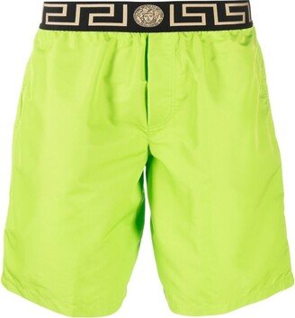 Medusa Head motif swim shorts