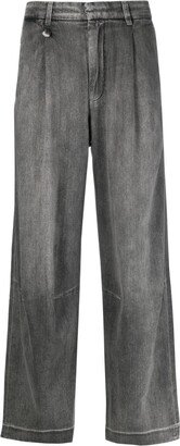 Wayne mid-rise wide-leg jeans