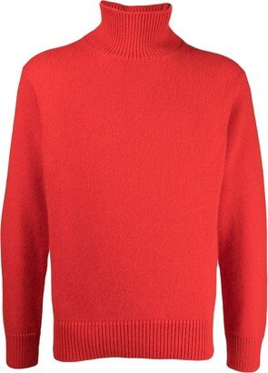 Roll-Neck Knitted Jumper-AC