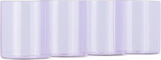 Ichendorf Milano Purple Cilindro Water Glass Set, 4 pcs