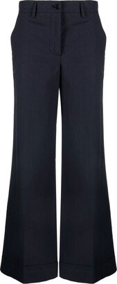 Mid-Rise Wide-Leg Trousers-AJ