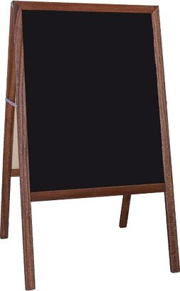 Flipside Products Stained Marquee Easel with Black Chalkboard, 42 H x 24W