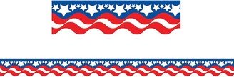 Teacher Created Resources Scalloped Bulletin Board Border Trim Patriotic Infant - 12th Grade