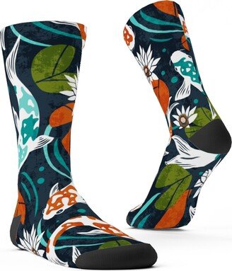 Socks: Koi Pond - Multi Custom Socks, Multicolor