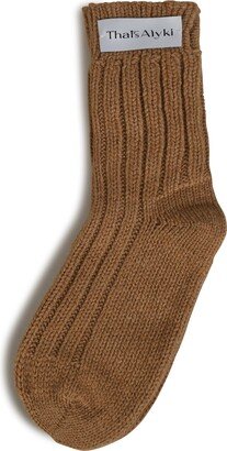 alyki Ribbed Knit Socks