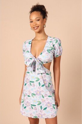 Petal and Pup Women's Adanna Tie Front Mini Dress