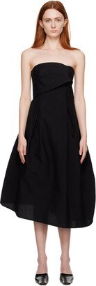 Cordera Black Strapless Midi Dress