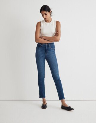 Petite High-Rise Stovepipe Jeans in Auraria Wash