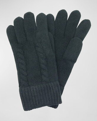 Men's Cashmere Cable-Knit Gloves