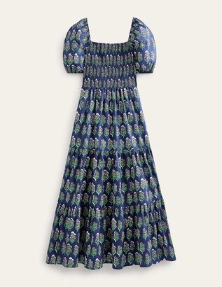 Smocked Bodice Maxi Dress