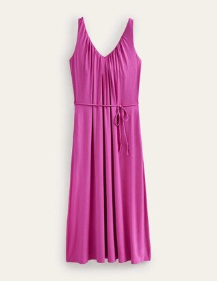 V-Neck Jersey Maxi Dress