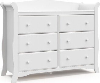 Storkcraft Avalon 6 Drawer Dresser - White