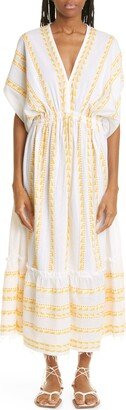 Abeba Plunge Neck Cover-Up Maxi Dress