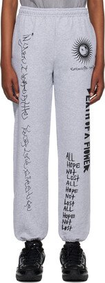 WESTFALL Gray Printed Lounge Pants