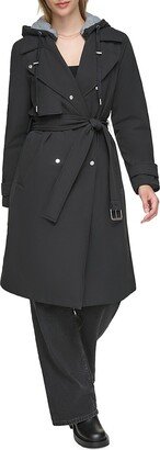 Evesham Mixed Media Insulated Trench Coat