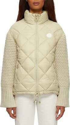 Alejandra Mixed Media Puffer Jacket