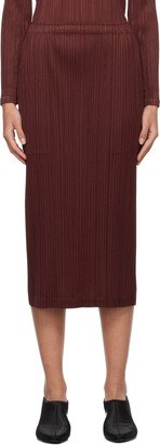 Burgundy Monthly Colors October Maxi Skirt