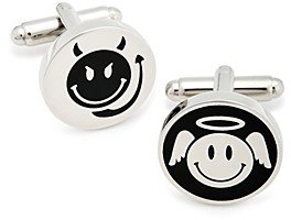 Angel & Devil Smiley Face Cufflinks