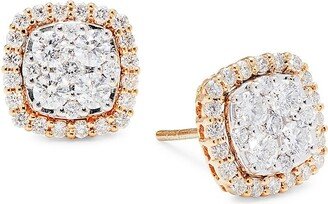 Saks Fifth Avenue Made in Italy Saks Fifth Avenue Women's 14K Yellow Gold & 1.30 TCE Diamond Stud Earrings