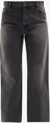 High-rise Cropped Straight-leg Jeans