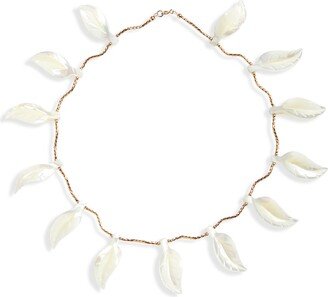 Isshi Tsuta Ivy Leaf Collar Necklace