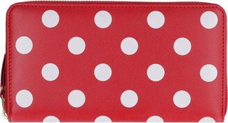 Polka Dot Zipped Wallet