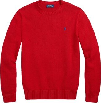 Pony Embroidered Crewneck Jumper-AB