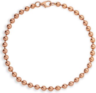 JULEZ BRYANT 3mm Ball Chain Rose Gold Bracelet