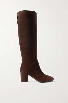 Miller Suede Knee Boots - Brown