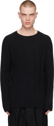 Black Plaited Sweater