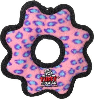 Tuffy Jr Gear Ring Pink Leopard, Dog Toy