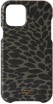 Green & Black Animal Print iPhone 12 Pro Case