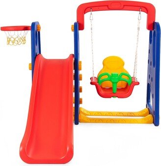 3 in 1 Junior Children Climber Slide Playset - 66 x 59 x 50