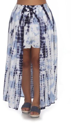 Tie-Dye Walk-Thru Maxi Skirt