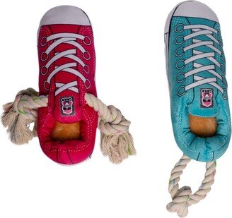 American Pet Supplies Squeaking Comfort Plush Sneaker Dog Toy Set