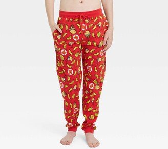 Men' Donkey Kong Jogger Pajama Pant - Red M