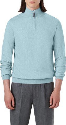 Cotton & Cashmere Quarter Zip Sweater