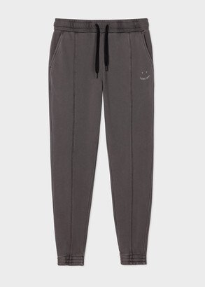 Charcoal Grey Cotton 'Happy' Sweatpants