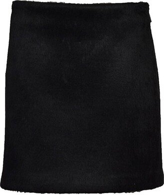 High Waist A-Line Mini Skirt-AB