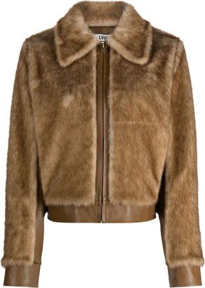 Faux-Fur Shirt Jacket