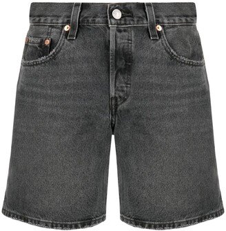 Straight-Leg Denim Shorts-AA