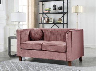 Boton Velvet Chesterfield Loveseat