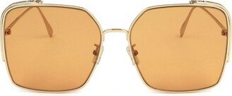 Fendi Eyewear Baguette Square Frame Sunglasses