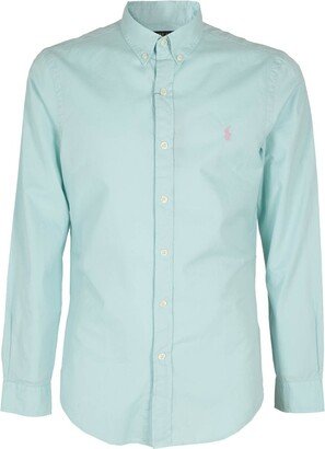 Logo-Embroidered Button-Up Shirt