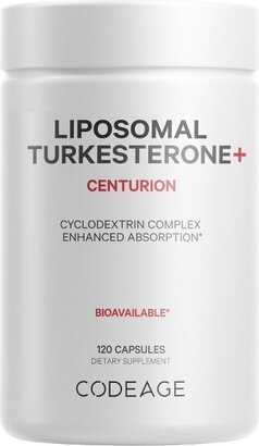 Codeage Liposomal Turkesterone Capsules Supplement for Athletes, Sports & Fitness Formula, Ajuga Turkestanica Extract -120ct