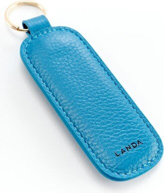 Landa Key Ring Leather Blue