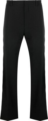 Logo-Embroidered Straight-Leg Trousers-AC