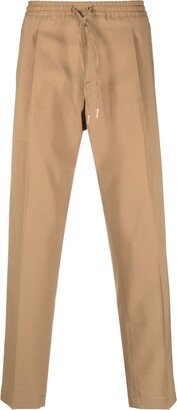 Drawstring Straight-Leg Trousers-AJ